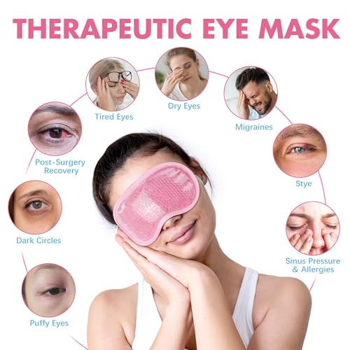 LotFancy Cooling Eye Mask, Hot Cold Eye Compress, Puffy Eyes, Dark Circles, Migraine Relief
| LotFancy Cooling Eye Mask