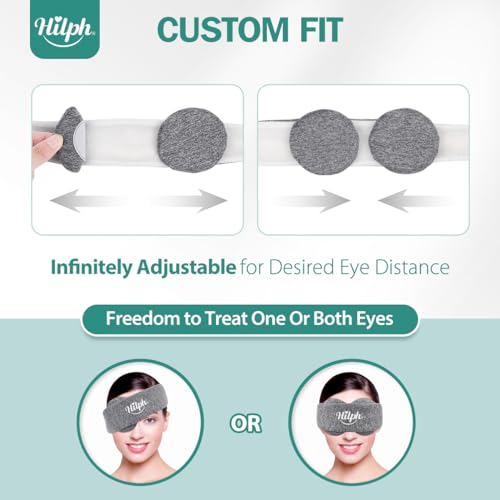 Hilph Adjustable Microwave Activated Dry Eyes Mask for Eye Fatigue Relief, Sleep and Stye Treatment (Grey)  
Hilph Adjus