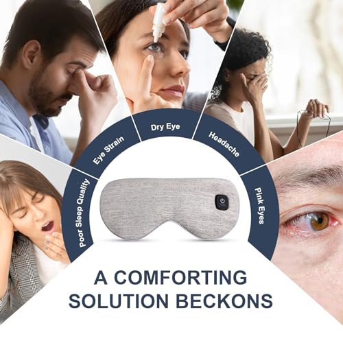 Cordless Heated Eye Mask for Dry Eyes Treatment Gray
Warm Eye Compress for Blepharitis Relief Gray
Cordless Heating Eye