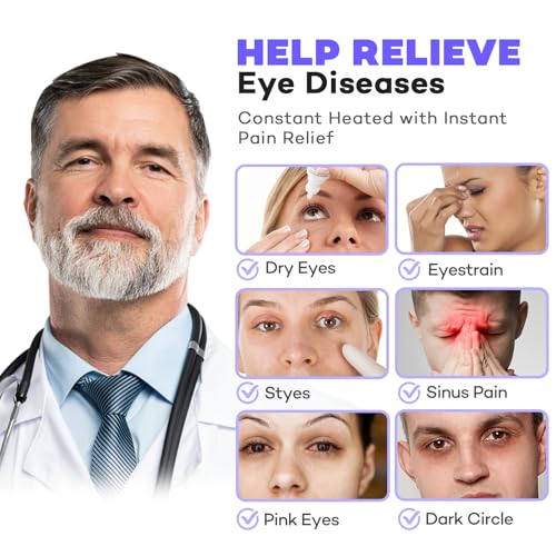 Umisleep Heated Eye Mask - Soothing Warm Compress for Dry Eyes, Stye, Migraine - 3 Heat & 4 Timing Settings  
Umisleep H