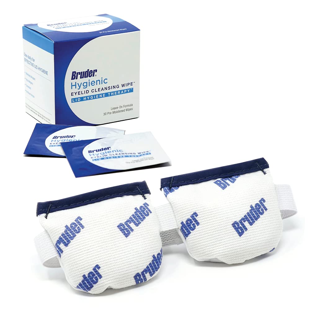 Bruder Eyelid and Lash Hygiene Bundle | Compress and Cleansing Wipes for Dry Eye Relief and Eyelid Care