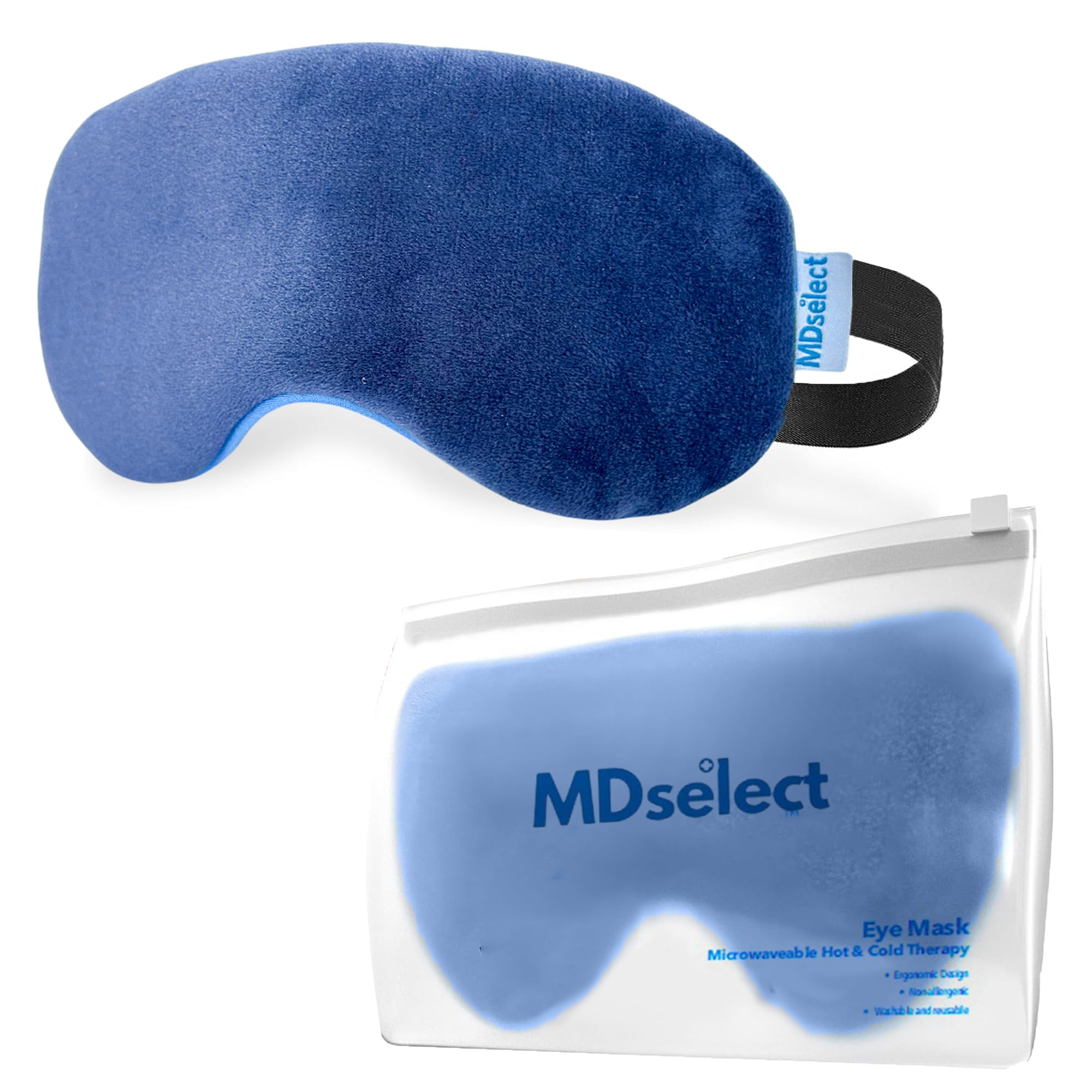 Microwavable & Freezable Hydro Beads Eye Mask for Dry Eyes, Sinus Relief, and Blepharitis