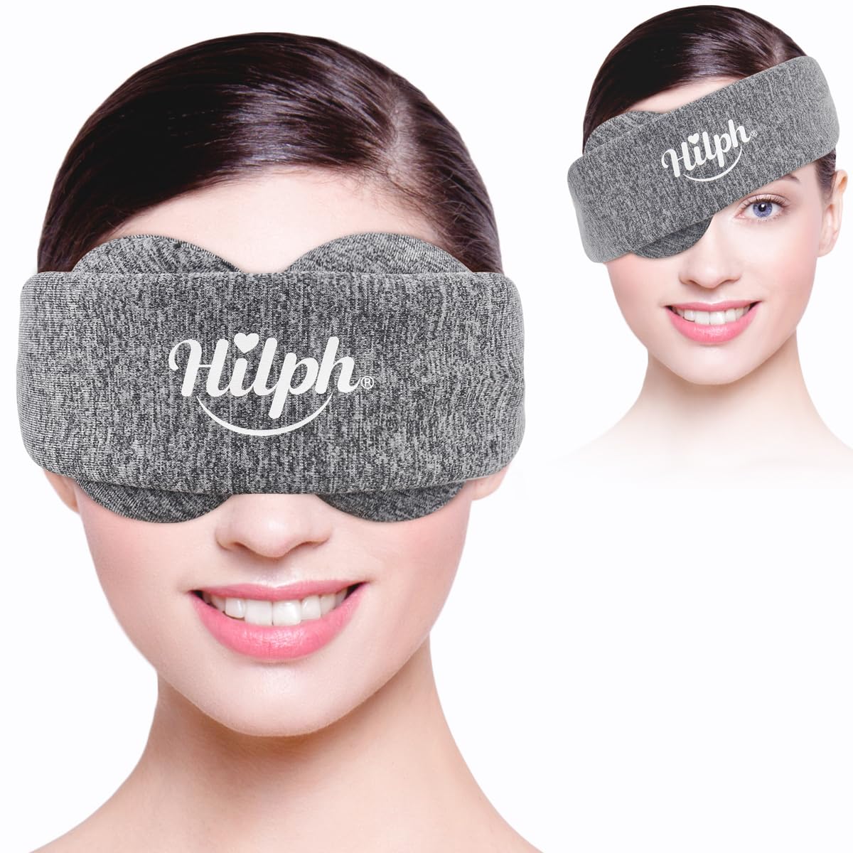 Hilph Adjustable Microwave Activated Dry Eyes Mask for Eye Fatigue Relief, Sleep and Stye Treatment (Grey)  
Hilph Adjus